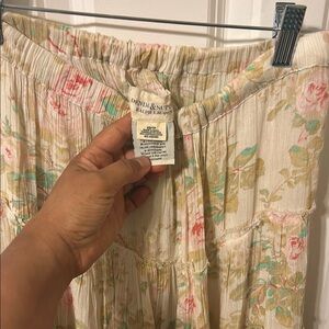 Denim & Supply Ralph Lauren Cream Maxi A-Line Skirt